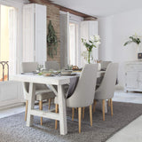Milner Table Salle À Manger 175 - Bois - 175x95x78 cm - Couleur Blanc Wild