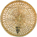 Guru-Shop Applique / Lampe Murale Maumere, à Bali Fait à la Main à Partir de Matériaux Naturels, le Rotin, 35x35x14 cm, Applique Natureelights en Matériau Naturel