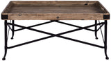 Better & Best Table Plateau Rectangulaire, Petite, avec Pieds, en Bois, Noir, 51 x 33 x 62 cm