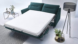 BOBOCHIC LOFT Canapé convertible 3 places Bleu Canard 191x100x88 cm