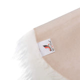 WOLTU TP3524ws Tapis en Peau de Mouton synthétique Fourrure Longue Coussin de Fourrure Imitation 60x90cm, Blanc