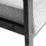 WOLTU SKS07gr Fauteuil Relax Fauteuil de télévision pour la détente Bien rembourré en Acier et Tissu,Gris