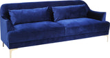 Kare Design Canapé Proud 3 Places Velours Bleu Roi