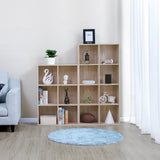 VASAGLE Bibliothèque en bois, Étagère à 4 Niveaux, 8 Compartiments, Armoire, Placard, Maison, Bureau, Couleur chêne clair LBC24NL