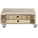 DerPalettenMöbelShop Meubles de Palette Malibu ais Table Basse en Bois européen certifié par Chaque pièce est Unique et fabriquée à la Main en Allemagne