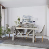 Milner Table Salle À Manger 175 - Bois - 175x95x78 cm - Couleur Blanc Wild
