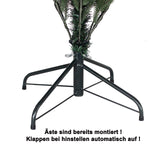 RS Trade 1418 PE Arbre de Noël Artificiel moulé Injection 150 cm (Ø env. 106 cm), env. 2375 Branches, Sapin presqu'ininflammable, système Pliable Montage Rapide, trépied Sapin de Noël métal Compris