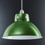 Luminaire Plafonnier en Métal de Style Rétro Moderne, Suspension Industrielle Vintage, Luminaire Industriel Parfait pour Café, Bistro, Restaurant 300mm Diamètre