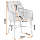 WOLTU 1 Chaise de Salle à Manger Fauteuil de Salon avec Velours Assise métal Pied,Rose BH81rs-1