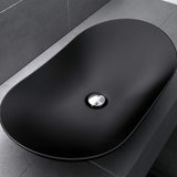 Lavabo vasque à poser noir 63cm lave main Sogood Bruxelles858B 63x36,5x14cm