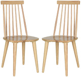 Safavieh Cabrera Lot de 2 Chaises, Bois, Naturel, 49 x 52 x 91,44 cm