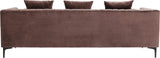 Kare Design Canapé Variete 3 Places Velours Marron
