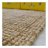 Decoweb Tapis Naturel Bohème 100% Jute - Naturel (120 x 170 cm)