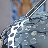 Rétro lampe "BIG BOW" | argent, avec variateur d'intensité | lampe sur pied