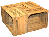 Kistenkoli Altes Land Lot de 3Ã'Â grosses caisses ÃƒÂ  fruits Ã'Â«Ã'Â TSÃ'Â Ã'Â» caisses ÃƒÂ  vin ou ÃƒÂ  pommes en bois Shabby Vintage by Kistenkolli Altes Land