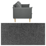Happy Garden Canapé Droit Viktor 3 Places Gris