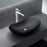 Lavabo vasque à poser noir 63cm lave main Sogood Bruxelles858B 63x36,5x14cm