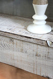 dekorie67 Console de cheminée Cheminée décorative Manteau de cheminée en bois blanc antique prêt à l'emploi