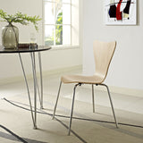Lexington Moderne Arne Jacobsen Style Série 7 Côté Chaise, Bois Dense, Beige, 19.5" Lx17 Wx34 H