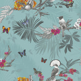 Arthouse 661205 Collection Enchantment Papier peint, Türkis, 53 cm x 10.05 m