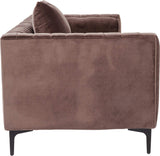 Kare Design Canapé Variete 3 Places Velours Marron