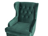 Fauteuil en Velours Vert foncé Alta