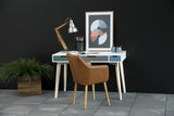 AC design furniture Fauteuil 0000055607 trine - 58 x 58 x 84 cm, Assise Cuir, Dos Vintage Cognac, Structure Bois, chêne, ölbehandelt