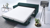 BOBOCHIC LOFT Canapé convertible 3 places Bleu Canard 191x100x88 cm