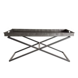 MACABANE HABY Table, Zinc, Anthracite, 101,5X51X46