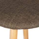 Atmosphera Lot de 2 tabourets de Bar - Look Moderne Epuré - Coloris Taupe Chiné