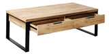 Marque Amazon - Movian Ems - Table basse à tiroirs, 118 x 59 x 40 cm, Finition chêne