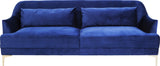 Kare Design Canapé Proud 3 Places Velours Bleu Roi