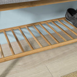 SoBuy FSR24-K-HG Banc Rembourré Design avec 1 Étage de Rangement, Meuble d'Entrée Banquette Confortable
