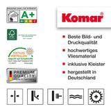 Komar xxl4-031 368 x 248 cm"Into the Wild Tropical Rain Forest Scenic" Papier peint - Vert (Lot de 4)