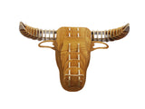ASVP SHOP Large en bois Taureau Tête d'animal 3d Décoration murale Tête de cerf cornes