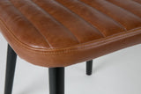 Felis Lifestyle 1100261 Jake Worn Chaise Faux Cuir Marron 58 x 46 x 81 cm
