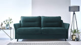 BOBOCHIC LOFT Canapé convertible 3 places Bleu Canard 191x100x88 cm