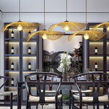 LOVIVER Lampes suspendues Luminaires Lampe à tête unique Lustre décoratif en en osier Plafonnier Bar Salle à manger Chambre Salle