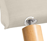 DHOME Tête de lit en Lin Naturel uni avec Bordures Tête de lit rembourrée Chambre à Coucher Moderne Top Trending (Beig, 160x105cm avec Pieds (Lits 150/160))