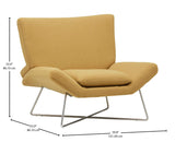 Marque Amazon - Rivet Farr Lotus - Chaise d'appoint, Canari