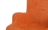 BHDesign Sylvia - Fauteuil Moderne scandinave - Tissu - Coloris Orange