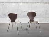 Beliani Chaise de Salle à Manger - siège Design Couleur Bois foncé - Queens