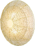 Guru-Shop Applique / Applique Primavera - à Bali Fabriqué à la Main à Partir de Matériaux Naturels, le Rotin, 75x75x15 cm, Applique Natureelights en Matériau Naturel