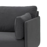 Scandinavian Design, Heaven canapé 3 places, tissu gris foncé, 202 x 83 x 92 cm