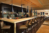 Asvert Suspension Luminaire Industrielle Vintage Noir Eclairage Rétro Lampe Suspension Nordique Moderne Lustre Plafonnier Abat-Jour Métal Edison E27 pour Loft Bar Salle à Manger Cuisine Salon