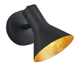 Reality, Spot, Nina 1xE14, max.40,0 W metal, or, Corps: metal, Noir L:11,0cm, L:14,0cm, H:18,5cm IP20