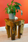 Kinaree HAPO Table d'appoint en Teck Massif en Bois de Racine
