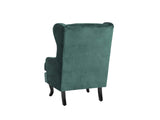 Fauteuil en Velours Vert foncé Alta