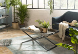 MACABANE HABY Table, Zinc, Anthracite, 101,5X51X46