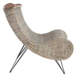 Fauteuil Alix en rotin kubu